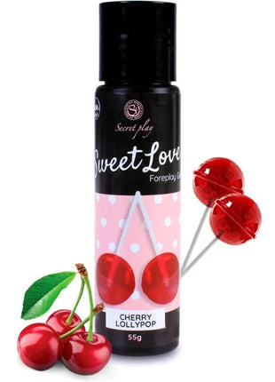 SECRETPLAY - ESSBARES GLEITGEL -SÜSSE LIEBE - KIRSCHE LOLLIPOP - Essbares Gleitgel