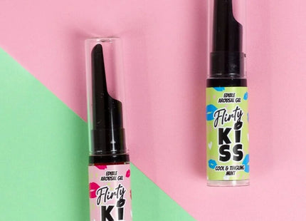 SECRETPLAY - FLIRTY KISS GELS MIT ORALEN SEX-EFFEKTEN ERDBEERE & MINZE 2 x 8 GR