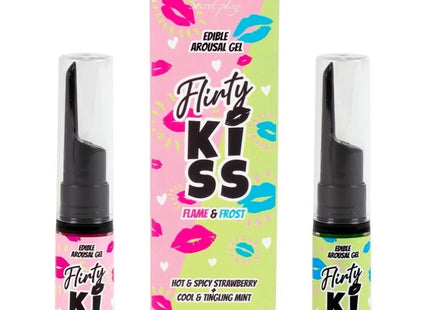 SECRETPLAY - FLIRTY KISS GELS MIT ORALEN SEX-EFFEKTEN ERDBEERE & MINZE 2 x 8 GR