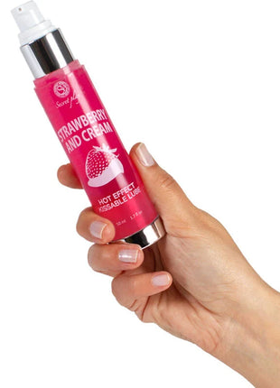 SECRETPLAY - SCHMIERMITTEL 2-1 WÄRMEEFFEKT ERDBEERE & CREME 50 ML