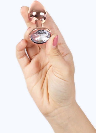 SECRETPLAY - METALL-BUTT-PLUG ROSÉGOLD KLEINE GRÖSSE 7 CM - Analplug