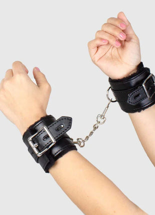 SECRETPLAY - SCHWARZE BONDAGE-HANDSCHELLEN BDSM-KOLLEKTION - Handschellen für Frauen