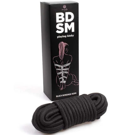 SECRETPLAY - SCHWARZES BONDAGE-SEIL BDSM-KOLLEKTION - Seile