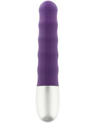 Sechs creations diskretion lila vibrierende kugel mit lila silikongriff und silberner metallspitze vibrator