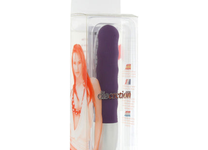 Seven creations discretion lila vibrierende kugel aus silikon in lila und weiß in klarer verpackung