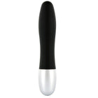 Schwarzer und silberner dual-tone vibrator von seven creations mit elegantem ergonomischem design