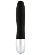 Schwarzer und silberner dual-tone vibrator von seven creations mit elegantem ergonomischem design
