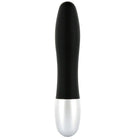 Schwarzer und silberner dual-tone vibrator von seven creations mit elegantem ergonomischem design