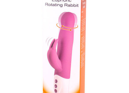 Pink und weißer euphorischer rabbit vibrator mit lila rotation und ergonomischem design von Seven Creations