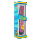 Pink delta vibrator mit jelly-finish in lilac verpackt in bunter box von seven creations