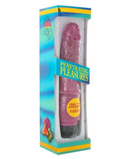 Pink delta vibrator mit jelly-finish in lilac verpackt in bunter box von seven creations