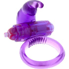 Seven creations lila silikon-vibratorring in lila transparente kaninchenform mit ringbasis aus Kunststoff