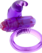 Seven creations lila silikon-vibratorring in lila transparente kaninchenform mit ringbasis aus Kunststoff