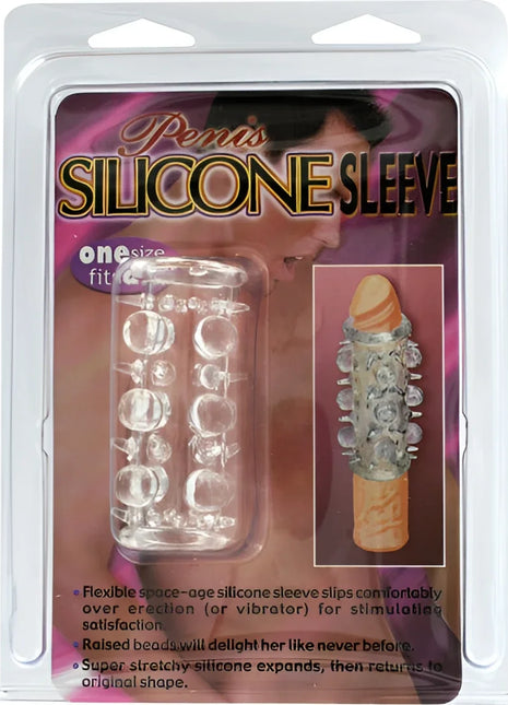 Clear transparent silikon penis hülle von seven creations mit erhabener perlenstruktur und flexiblem stretchmaterial