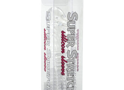 Seven creations strukturierte silikon-penishülle klar transparent dehnbar in super stretch verpackung