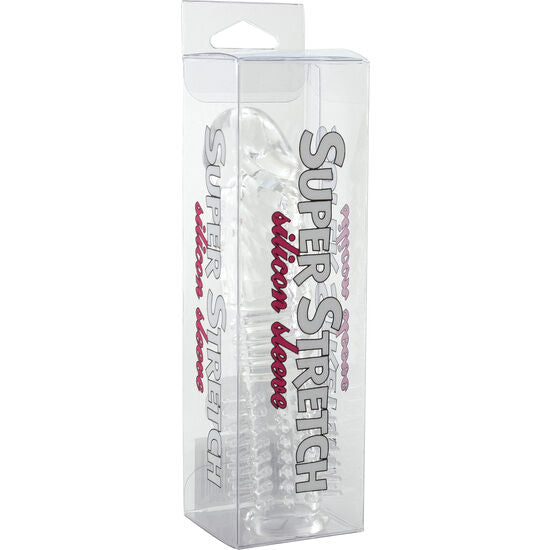 Seven creations strukturierte silikon-penishülle klar transparent dehnbar in super stretch verpackung