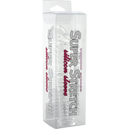 Seven creations strukturierte silikon-penishülle klar transparent dehnbar in super stretch verpackung