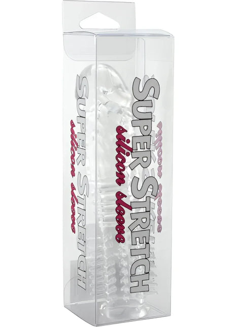 Seven creations strukturierte silikon-penishülle klar transparent dehnbar in super stretch verpackung