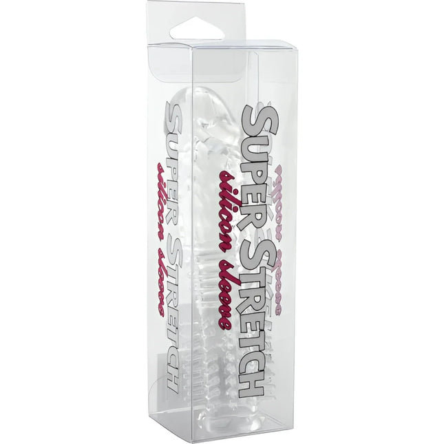 Seven creations strukturierte silikon-penishülle klar transparent dehnbar in super stretch verpackung