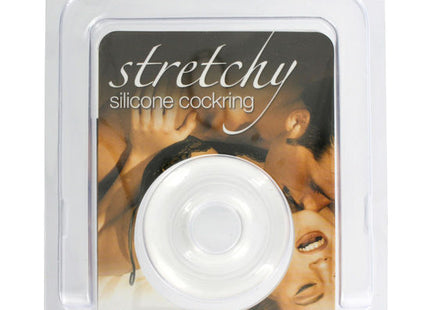 Transparent silikon penisring klar rund mit glatter flexibler oberfläche und zentralem loch von seven creations