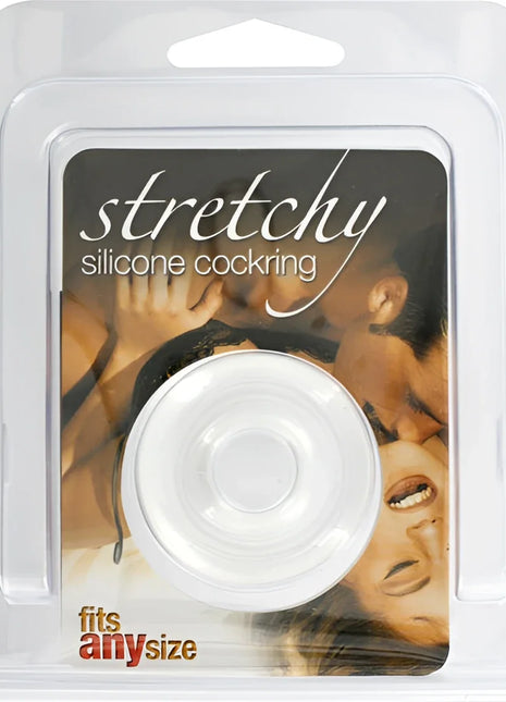 Transparent silikon penisring klar rund mit glatter flexibler oberfläche und zentralem loch von seven creations