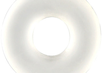 Transparenter penisring von seven creations aus weißem silikon in donutförmigem design
