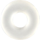 Transparenter penisring von seven creations aus weißem silikon in donutförmigem design