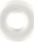 Transparenter penisring von seven creations aus weißem silikon in donutförmigem design