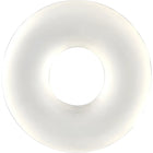 Transparenter penisring von seven creations aus weißem silikon in donutförmigem design