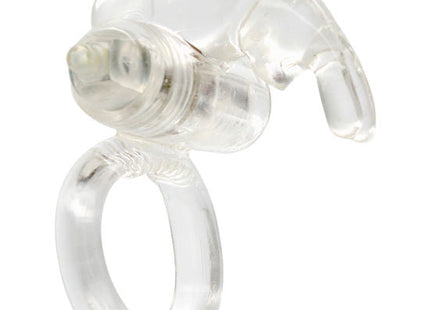 Seven creations transparenter vibratorring aus silikon mit klarem ring und transparentem tierkopfförmigem aufsatz