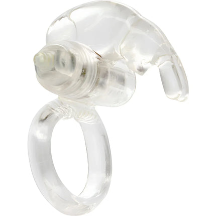 Seven creations transparenter vibratorring aus silikon mit klarem ring und transparentem tierkopfförmigem aufsatz