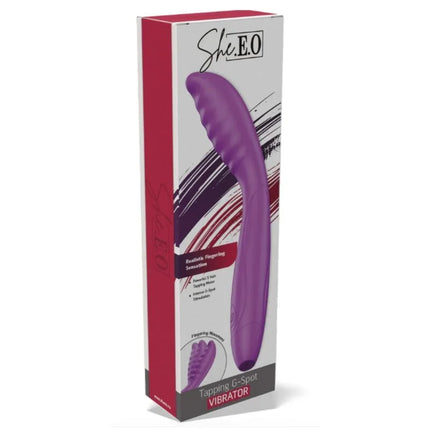 Shea.o g-punkt-vibrator mit tapping-bewegung in lila für gezielte innere stimulation und intensiven spaß
