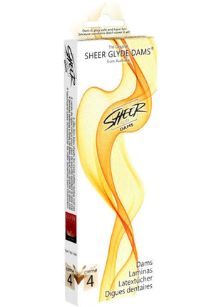 SHEER GLYDE - DAMS LAMINAS LATEX ORALSEX VANILLE - Für Oralsex