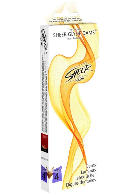 SHEER GLYDE - DAMS LAMINAS LATEX ORALSEX WILDE BROMBEEREN - Für Oralsex