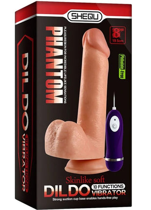 SHEQU - ADAM VIBRATORDILDO MIT FERNBEDIENUNG 21 CM
