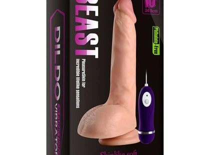 SHEQU - BEAST VIBRIERENDER DILDO MIT FERNBEDIENUNG 24,5 CM