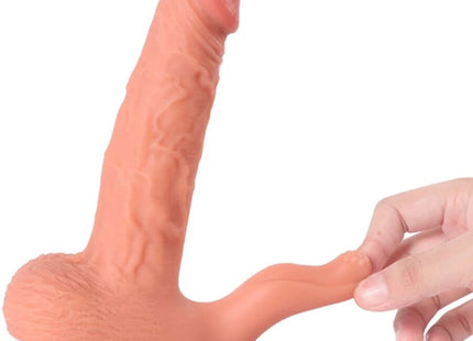 SHEQU - HAYDEN DILDO UND KLITORISSTIMULATOR MIT VIBRATION UND FERNBEDIENUNG 16 CM