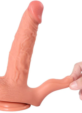 SHEQU - HAYDEN DILDO UND KLITORISSTIMULATOR MIT VIBRATION UND FERNBEDIENUNG 16 CM