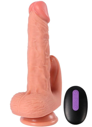 SHEQU - HAYDEN DILDO UND KLITORISSTIMULATOR MIT VIBRATION UND FERNBEDIENUNG 16 CM
