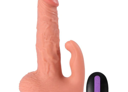 SHEQU - HAYDEN DILDO UND KLITORISSTIMULATOR MIT VIBRATION UND FERNBEDIENUNG 16 CM