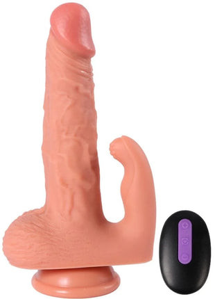 SHEQU - HAYDEN DILDO UND KLITORISSTIMULATOR MIT VIBRATION UND FERNBEDIENUNG 16 CM