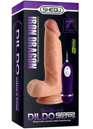 SHEQU - IRON DRAGON VIBRATORDILDO MIT FERNBEDIENUNG 17,5 CM