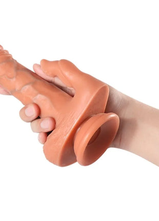SHEQU - JULIAN DILDO UND KLITORISSTIMULATOR MIT VIBRATION UND FERNBEDIENUNG 16 CM