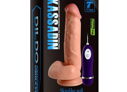 SHEQU - KASSADIN VIBRATORDILDO MIT FERNBEDIENUNG 17,5 CM