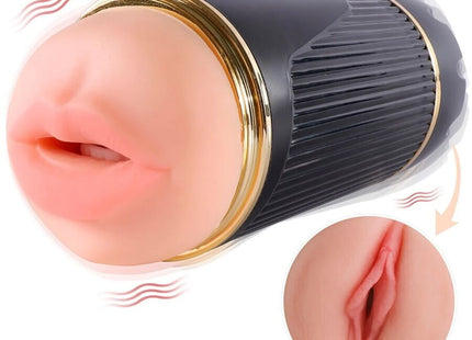 SHEQU - KAY DOPPELMASTURBATOR MIT DOPPELTER MUND- UND VAGINAVIBRATION