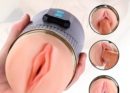 SHEQU - KAY DOPPELMASTURBATOR MIT DOPPELTER MUND- UND VAGINAVIBRATION