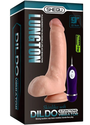 SHEQU - LUNGTON VIBRATORDILDO MIT FERNBEDIENUNG 22,5 CM