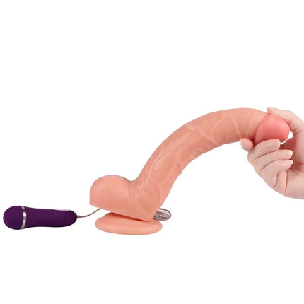 SHEQU - OPTIMUS VIBRIERENDER DILDO MIT FERNBEDIENUNG 28 CM