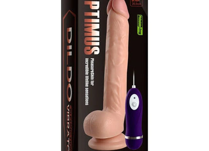 SHEQU - OPTIMUS VIBRIERENDER DILDO MIT FERNBEDIENUNG 28 CM