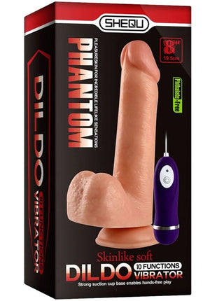 SHEQU - PHANTOM VIBRIERENDER DILDO MIT FERNBEDIENUNG 20 CM